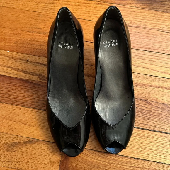 Stuart Weissman Open Toed Pumps Size 8.5 - Picture 1 of 4
